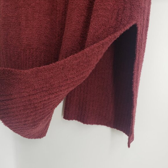 Barefoot Dreams Catalina Long Cardigan Sweater M CozyChic Lite Open Front Red - Picture 9 of 10